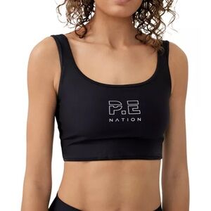 P.E Nation Black Performance Sports Bra